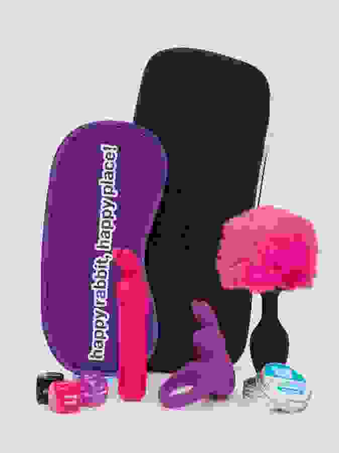 Happy Rabbit Couple's Pleasure Kit (7 Piece), Black, hi-res
